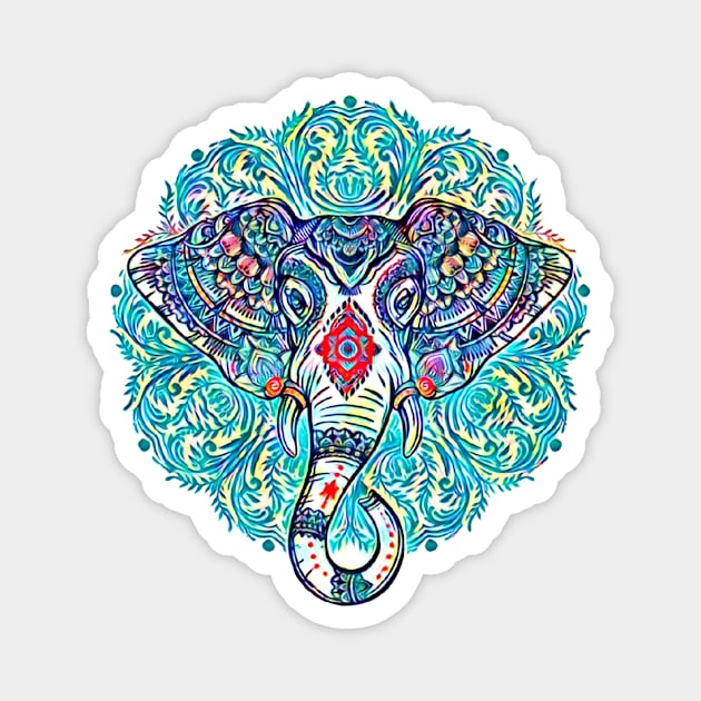 Elephant charm Magnet by Shenron