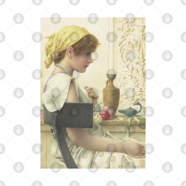 Girl with Pearls, Henry Ryland 1897 by immortalpeaches