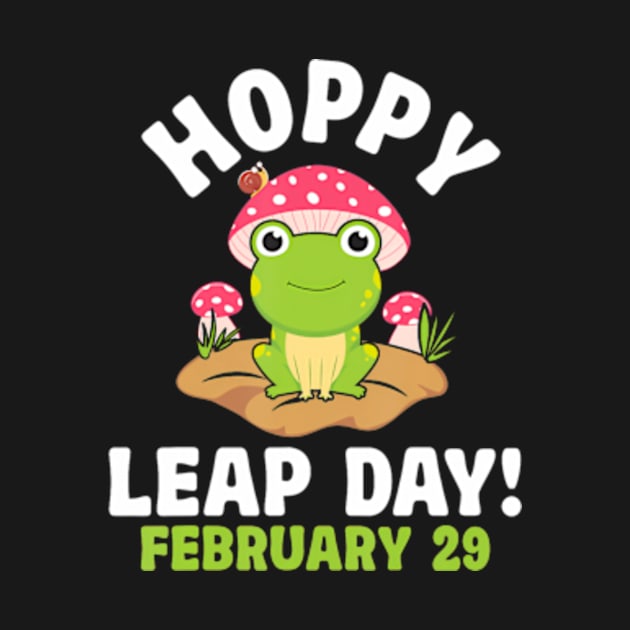 Funny Frog Hoppy Leap Day February 29 Birthday Leap Year by Eduardo