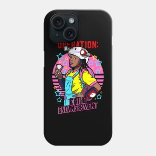 Stranger Things Erica Sinclair Funny Ice Cream Lover 80's Retro Neon Rad Meme Phone Case