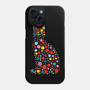 Cat Happy International Dot Day 2024 Polka Dot Men Women Kid Phone Case