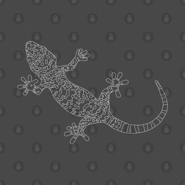 Tokay Gecko outline by GeoCreate