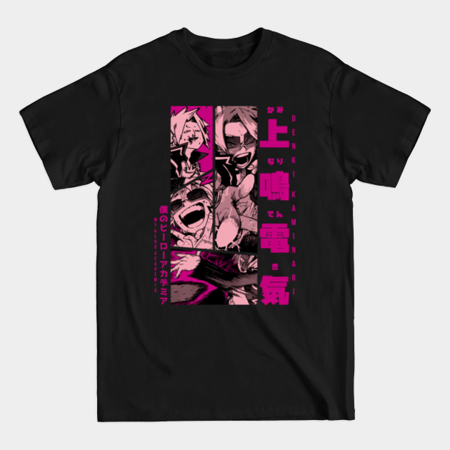 Discover Denki Kaminari == MY HERO ACADEMIA = Manga Panel Design -Magenta- My Hero Academia - T-Shirt