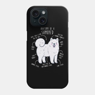 Samoyed Dog Anatomy Phone Case