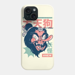 Funny Retro 90s Japanese Kawaii Daitengu Yokai Phone Case