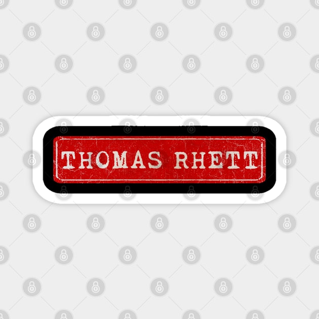 vintage retro plate Thomas Rhett Magnet by GXg.Smx