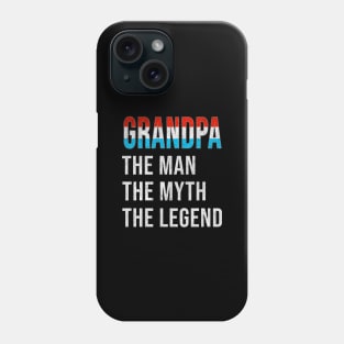 Grand Father Luxembourgish Grandpa The Man The Myth The Legend - Gift for Luxembourgish Dad With Roots From  Luxembourg Phone Case