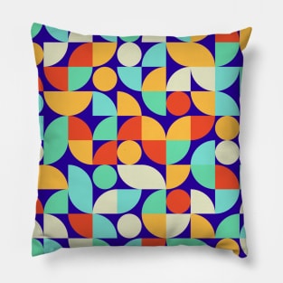 Bahaus Neo Geometric Colorful Pattern v1 Pillow