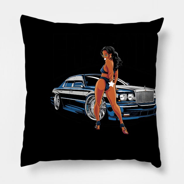 freaknik dirty south Pillow by TreSiameseTee