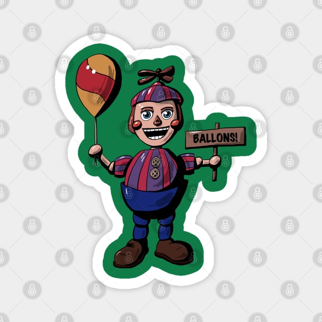 Balloon Boy Magnet by Black Snow Comics