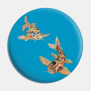 Crash of Rhinos Koi Buddies Pin