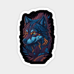 Wild Wolf Wanderers - Embrace the Pack Spirit Magnet