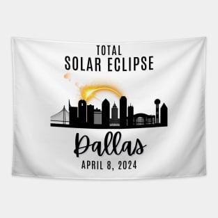 2024 Total Solar Skyline Eclipse in Dallas Texas April 8 Tapestry