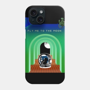 Dogecoin fly to the moon 4 Phone Case