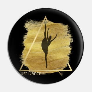 just dance gold design Pin