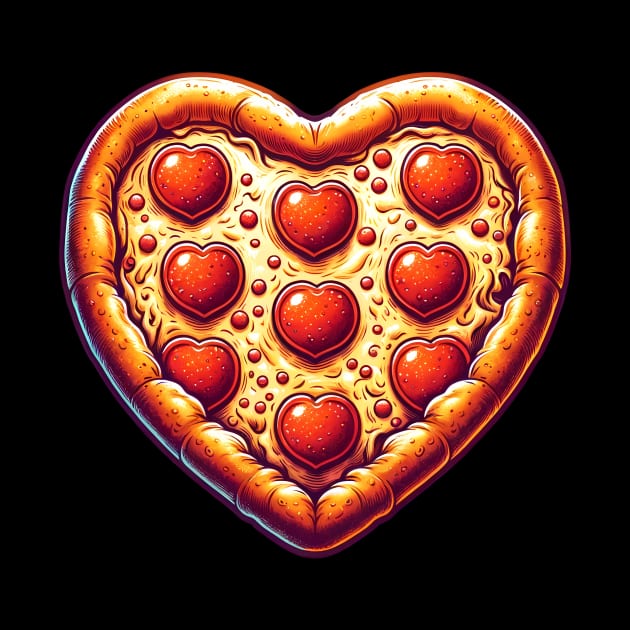 Pizza Lover Heart Shape by dukito