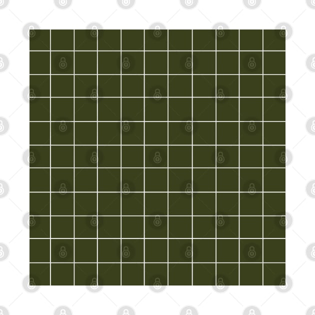 Grid (Olive Green) by summer-sun-art