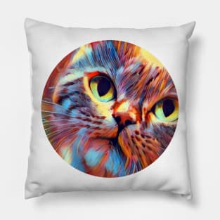 Curious mycat, revolution for cats Pillow