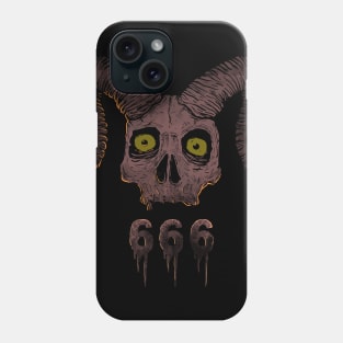 Goat Skull 666 Phone Case