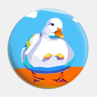 Cute Duck Pop Art Pin