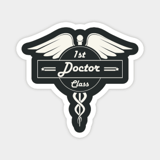 First Class Doctor! Retro Career Gift Magnet