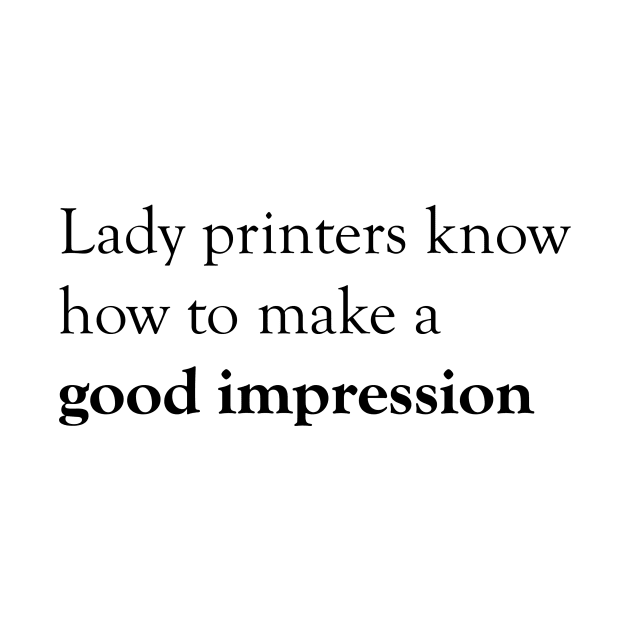 Lady Printers by wbhb