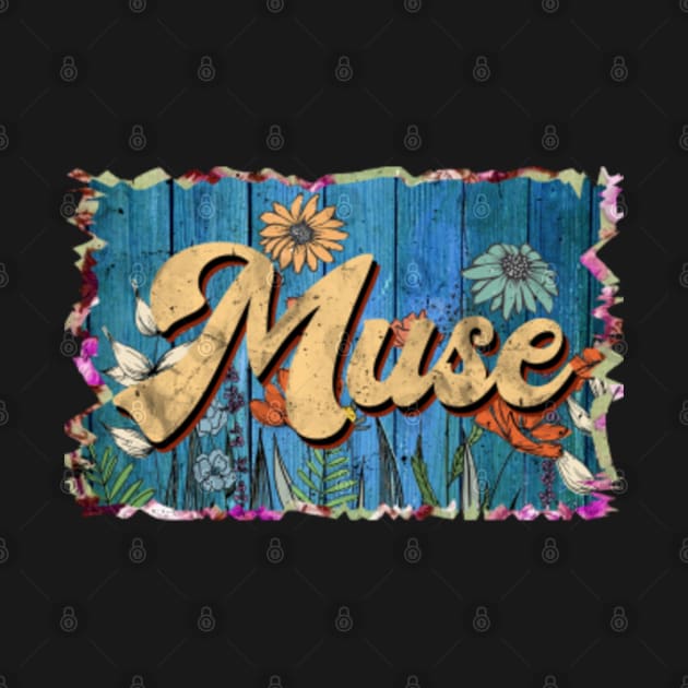 Retro Muse Name Flowers Limited Edition Proud Classic Styles by Gianna Bautista Art