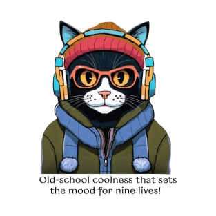 Black Cat .Old-school coolnes that sets the mood for nine lives T-Shirt