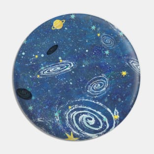 How many Galaxies and Black Holes are in our vast universe? Illustration Pin