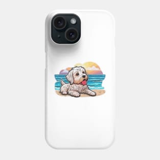 Dog on the beach Westie West Highland Terrier Phone Case