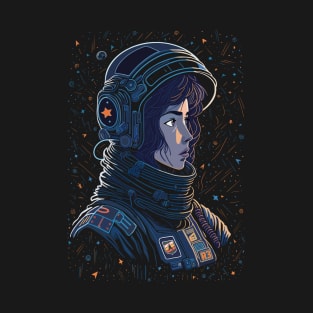 Anime Female Astronaut T-Shirt