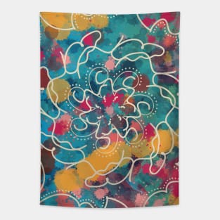 random abstract mandala Tapestry
