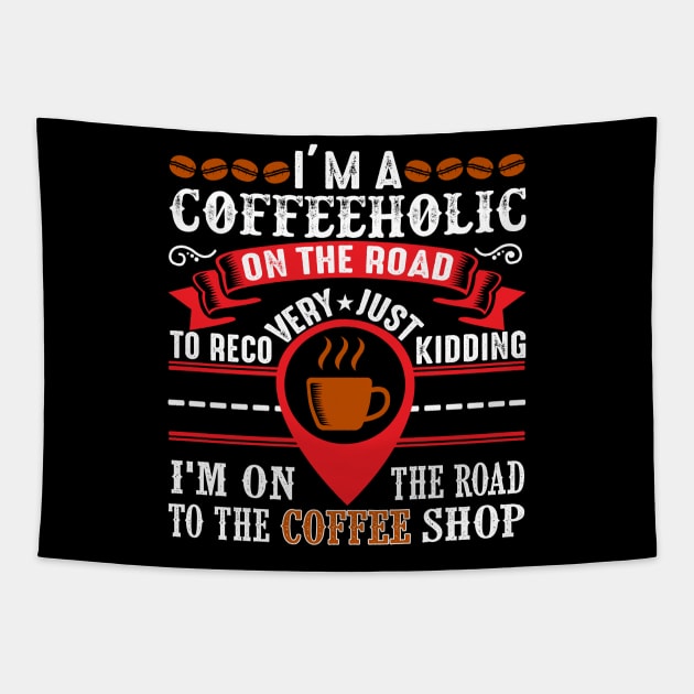 Motivation Coffee One Tapestry by Alvd Design