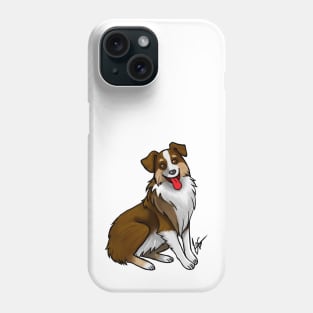 Dog - Australian Shepherd - Tri-Color Liver Phone Case