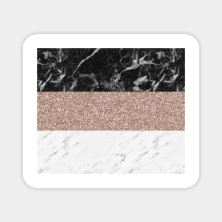 Marble stripes - Deauville rose gold Magnet