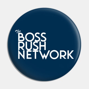 Boss Rush Network Logo (White) Pin