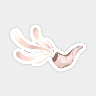 Jewish shofar illustration rose gold Magnet