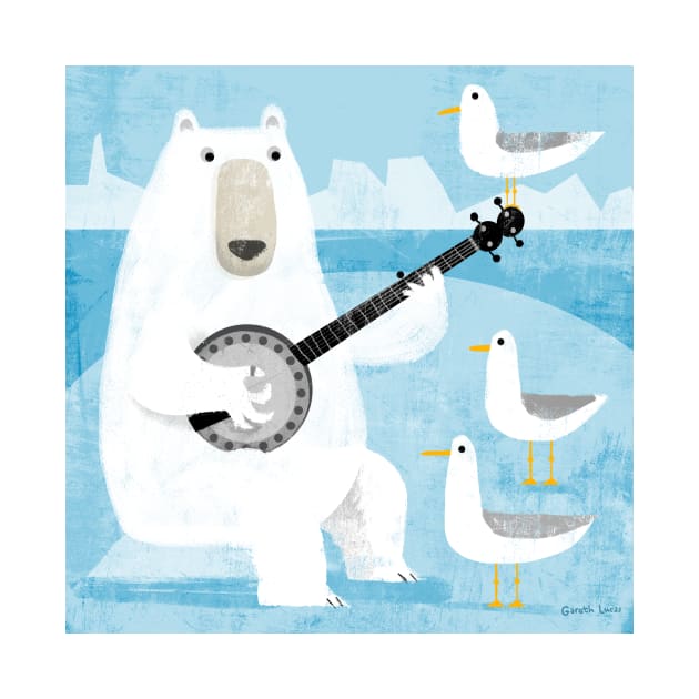 Polar Bear on Banjo! by Gareth Lucas