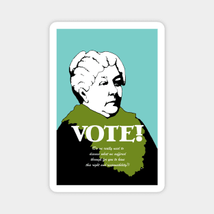 Vote! Elizabeth Cady Stanton Magnet