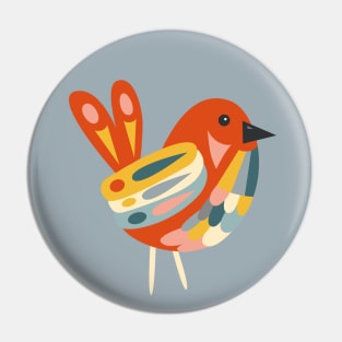 Winter Birds Pin