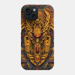 Fiery Mecha Bitcoin Titan Phone Case