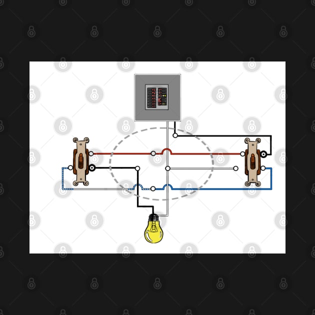 3-Way Switch Wiring Diagram Line Load In Ceiling by MVdirector