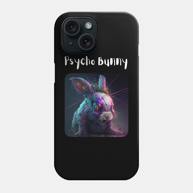 Psycho Bunny - Some days are not good days Phone Case by AI-datamancer