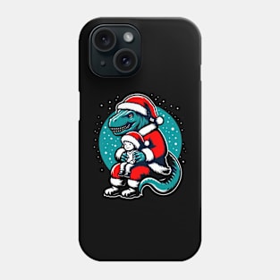 Tyrannosaurus Santa Claus Phone Case