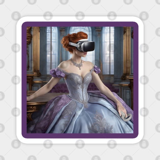 Baroque Lady VR Gamer Magnet by PurplePeacock