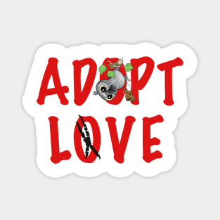 Adopt Love - Mr. Congo, the Congo African Grey! Magnet