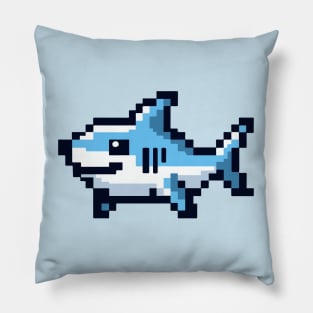 Pixelated Shark Pillow