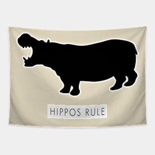 Hippos Rule Tapestry