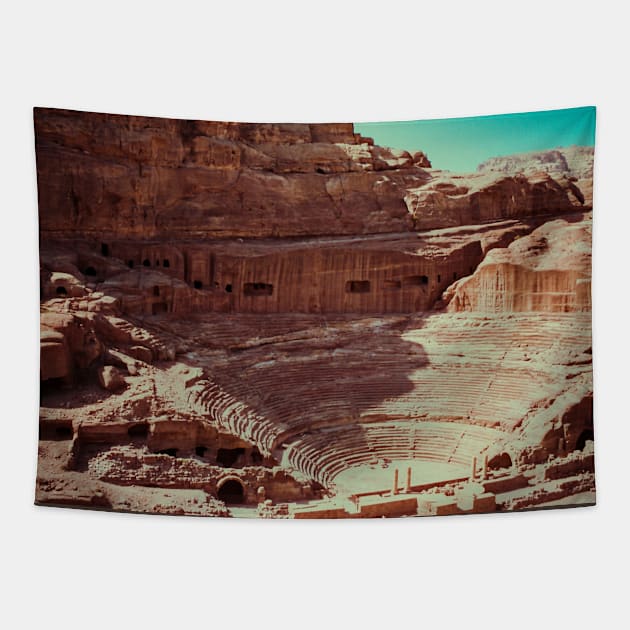 Jordan Petra Theatre Tapestry by RubenTeshmar