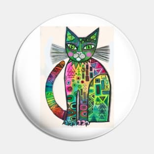 Klimt Cat Pin